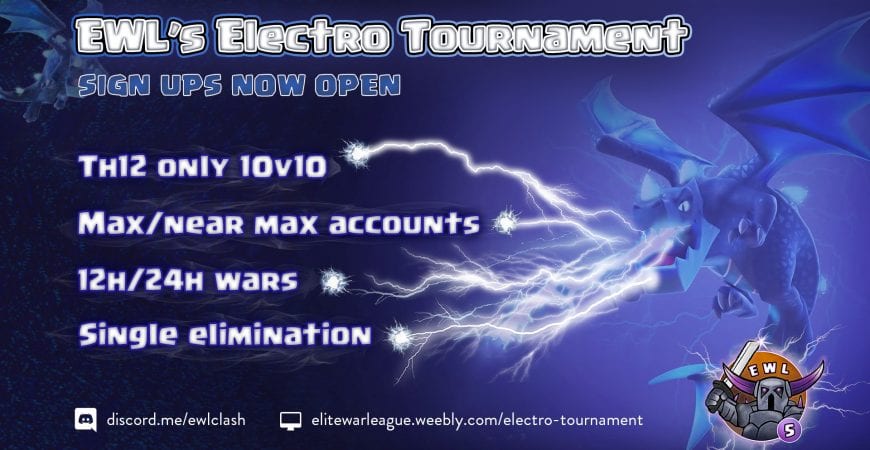 EWL is proud to present the Electro-Tournament