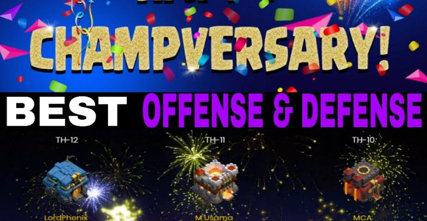 HAPPY CHAMPVERSARY TOURNAMENT – Best Offense & Defense Winners!