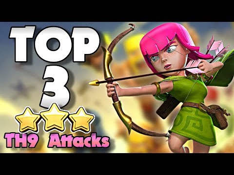 Top 3 BEST TH9 Attack Strategies