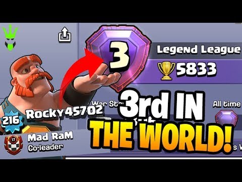 BACK UP TO 3RD IN THE WORLD! – Clash of Clans
