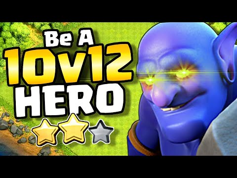Be the HERO of your Clan | TH10 vs TH12 Two Star Attack Strategy | @echothrume