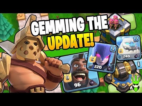 GEMMING THE GOLD PASS AND FULL UPDATE! – Clash of Clans @clashbashing