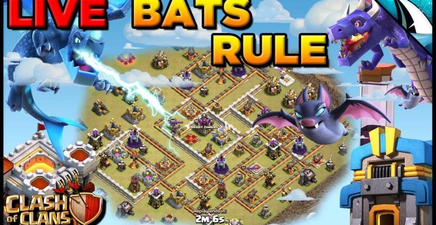 *Bats Rule The Sky* LIVE War Attack & Th 12 Pekka BoBat | Clash of Clans @CarbonFinGaming