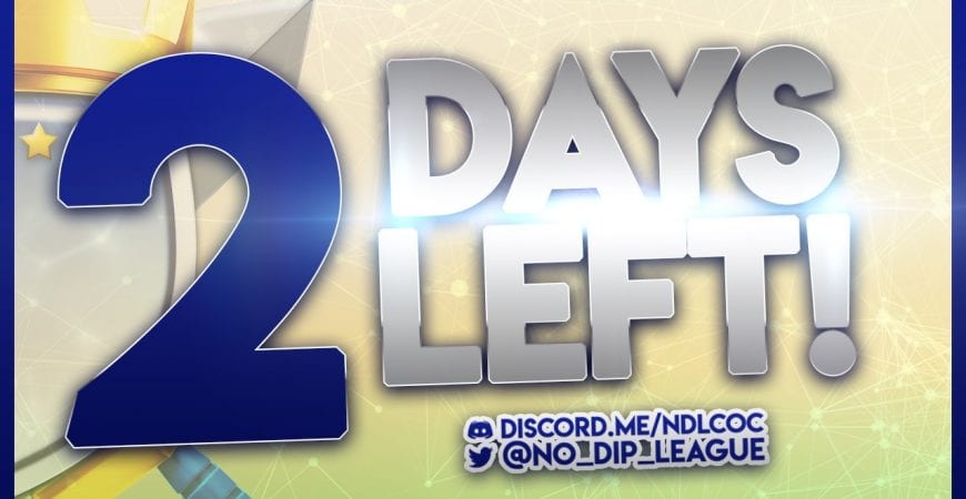 2 reps have 2 days 2 get applications done @No_Dip_League