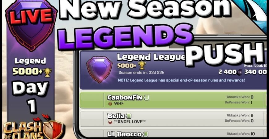 *New Legends Season* The Push Begins – Th 12 – Day 1 | Clash of Clans