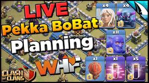*LIVE* Th 12 Pekka BoBat Planning | Clash of Clans @CarbonFinGaming