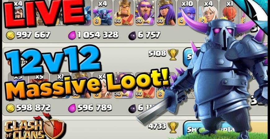 *Massive Loot* Th 12 Live Hits Finishing Gold Pass | Clash of Clans @CarbonFinGaming