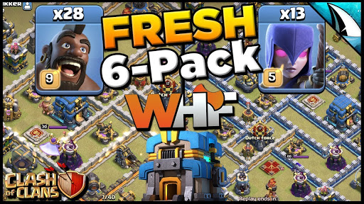 *Th 12 Hogs / Witches* Fresh 6-Pack & Fix | Clash of Clans @CarbonFinGaming