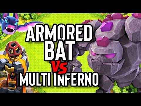 Armored Bat vs Town Hall 10 Multi Infernos in Clash of Clans  @echothrume