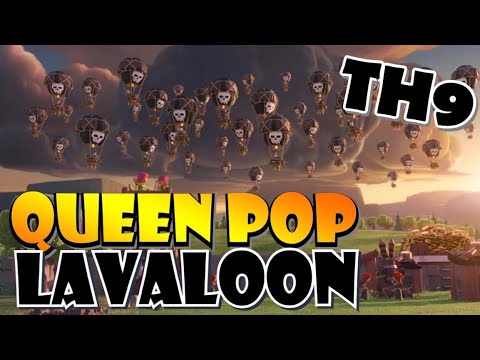 3 Star at TH9 with Queen Pop LavaLoon even with LOW LEVEL HEROES! Best TH9 Attack Strategies by Clash with Eric – OneHive