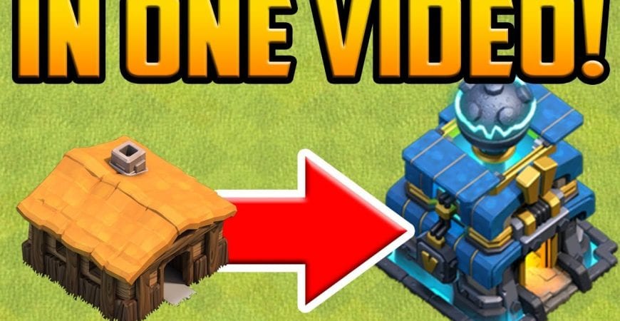 GEM TO MAX! Town Hall 1 to 12 in ONE VIDEO! Clash of Clans Gem Spree by Galadon Gaming