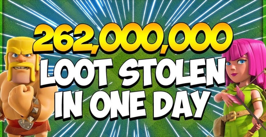 World Record Most Loot Ever Stolen in 1 Day | TH 10 Wall Upgrade Challenge in Clash of Clans by Clash Attacks with Jo
