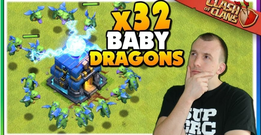 Mass Baby Dragon Attacks in Clash of Clans! by Judo Sloth Gaming