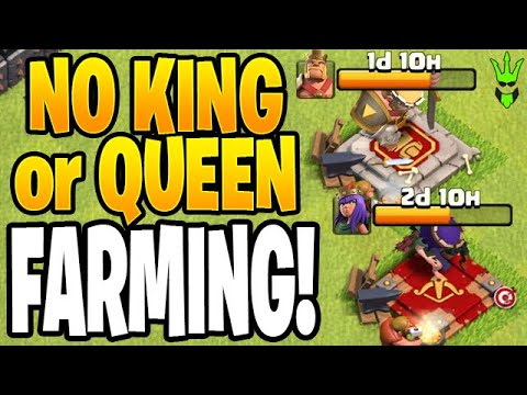 EASY FARMING WITH NO KING OR QUEEN! – Clash of Clans by Clash Bashing!!