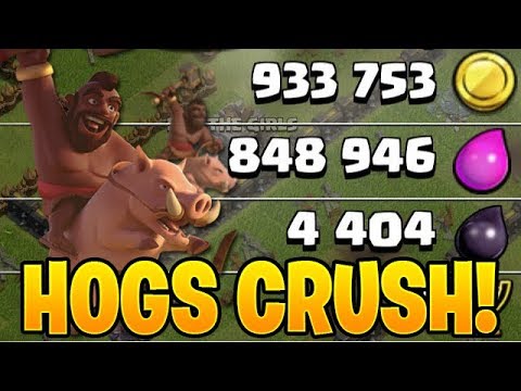 CRUSH THE LOOT DURING HOG HEAVEN! – Clash of Clans by Clash Bashing!!