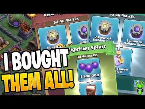 BUYING PACKS AND GOING ON A GEMMING SPREE…on the BUILDER HALL?! – Clash of Clans by Clash Bashing!!