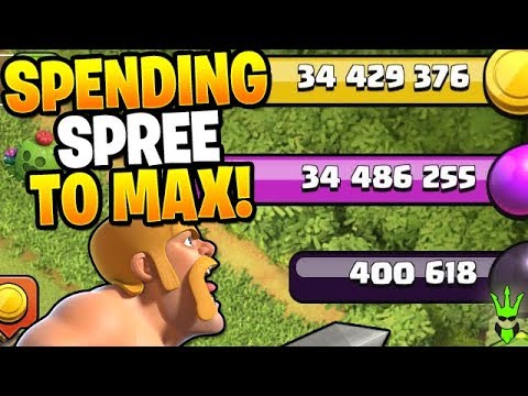 GOING ON A SPENDING SPREE TO MAX THIS BASE! – Clash of Clans by Clash Bashing!!