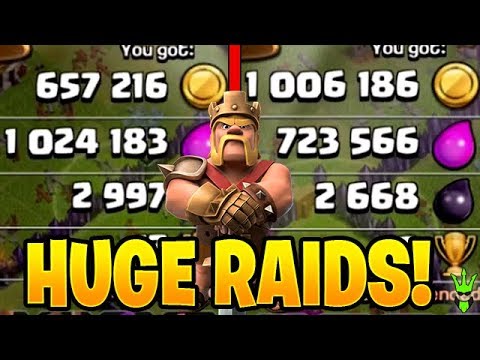 FIX THAT RUSH FASTER WITH HUGE LOOT RAIDS! – Clash of Clans by Clash Bashing!!