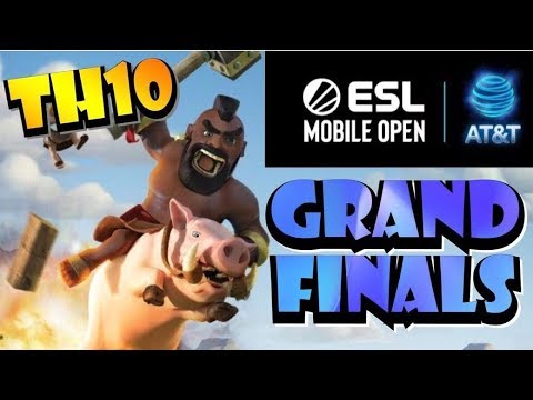 TH10 GRAND FINALS! ESL MOBILE OPEN LIVESTREAM! NO SIEGE MACHINES! by Clash with Eric – OneHive