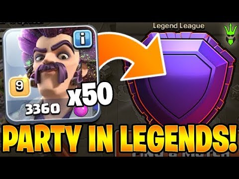 MASS PARTY WIZARD ATTACKS IN LEGEND LEAGUE! – Clash of Clans by Clash Bashing!!
