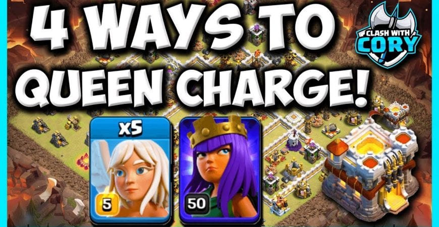 4 Ways to DESTROY With QUEEN CHARGE at TH11! BEST Town Hall 11 Attack Strategy! by Clash with Cory