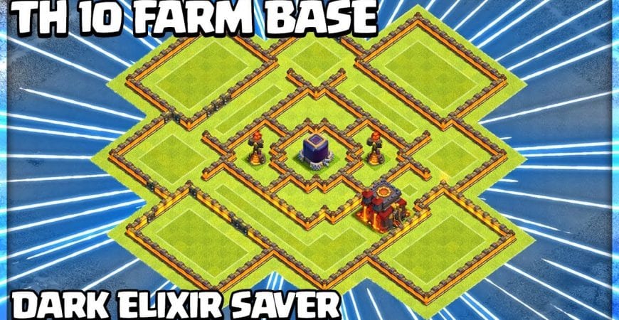 Best TH 10 Dark Elixir Farming Base 2019 with Base Link in Clash of Clans by Clash Attacks with Jo