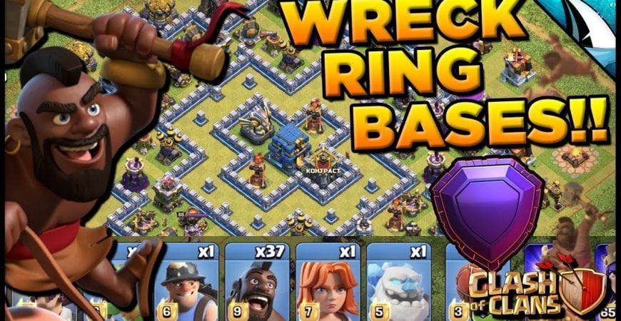*HIT THE RING BASES* Using Mass Hogs in Legends to hit the Ring Bases | Clash of Clans by CarbonFin Gaming