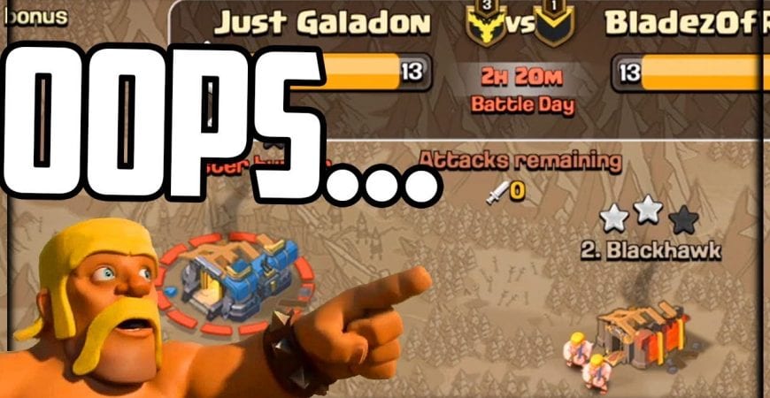 What Happens When You’re TOO Confident- Clash of Clans 5v5 War by Galadon Gaming