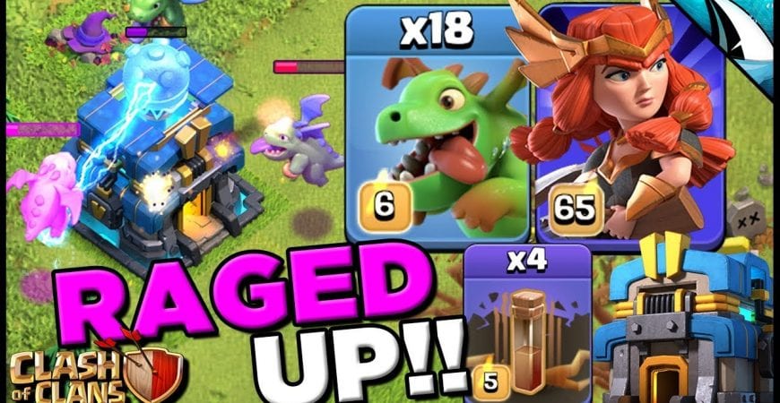 *ENRAGED* Queen Charges with Mass Baby Dragon / Lalo with 4 EQ’s | Clash of Clans by CarbonFin Gaming