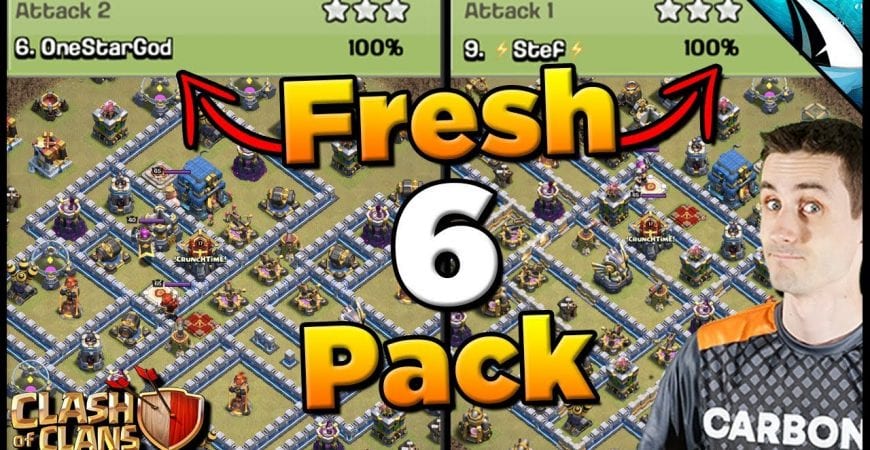 *Fresh 6-Pack!* Using Hog Riders To Get the Fresh 6-Pack in War with WHF | Clash of Clans by CarbonFin Gaming
