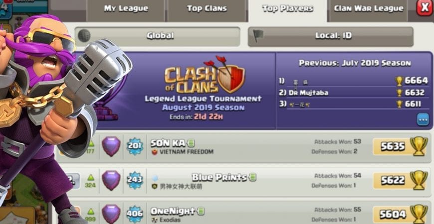 Legend Pushing Live Clash of Clans by Sumit 007