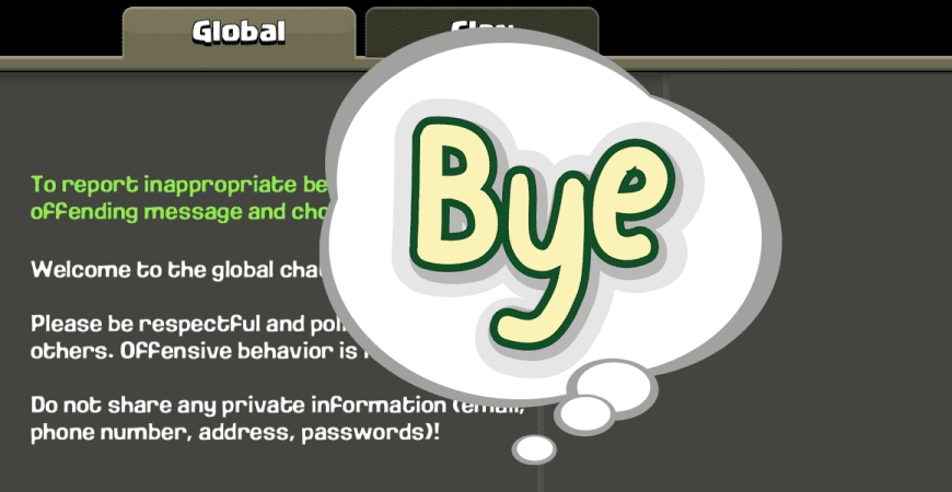 Clash of Clans removes Global Chat!