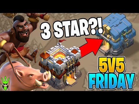 Can I Get This 11v12 3 Star?! – 5v5 Friday – Clash of Clans by Clash Bashing!!