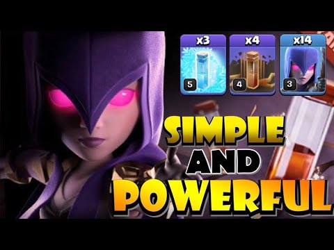 *SIMPLE AND SUPER POWERFUL* TH10 Quad Quake Frozen Witch – Best TH10 Attack Strategies in Clash! by Clash with Eric – OneHive