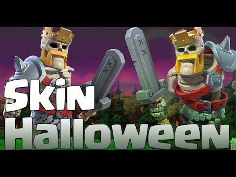 Skin Halloween du Roi des Barbares Clash-o-ween | Pass Or Clash of Clans by gouloulou coc