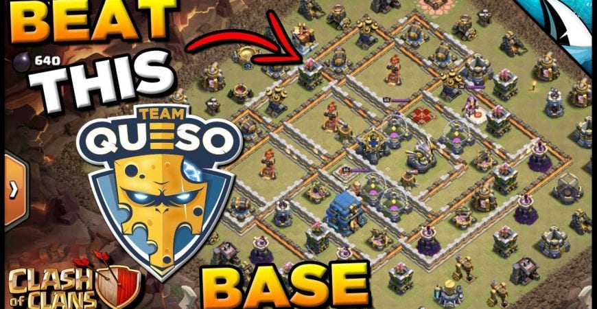 How To Beat the Famous Team Queso Base! Silent Attacks | Clash of Clans by CarbonFin Gaming