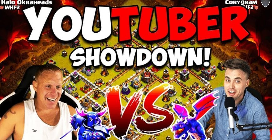 CLASH OF CLANS SHOWDOWN! CORY vs HALO – PEKKA BOBAT VS DRAGBAT! COC TH11 TOWN HALL 11 by Clash with Cory