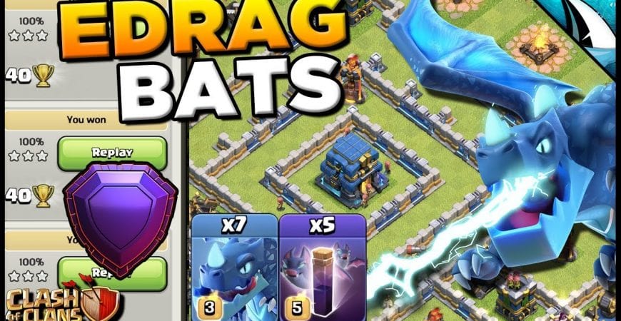 EDrag Bat DESTROYS! 1st Time Attacking with this in Legends | Clash of Clans by CarbonFin Gaming