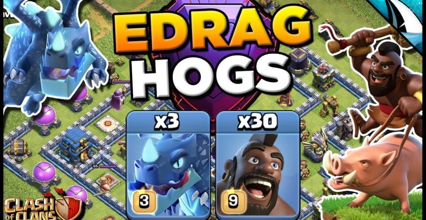 Air & Ground Together In ONE HIT! EDrag Hogs is very strong – YoloTrone Hogs | Clash of Clans by CarbonFin Gaming