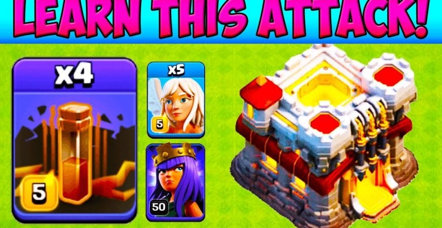 *POWERFUL* Queen Charge Quad Quake! Town Hall 11 Attack Strategy 2019 TH11 Lavaloon | COC by Clash with Cory