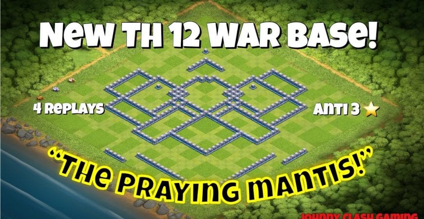 Best New TH 12 War Base with 4 replays! | Anti Royal Bat! | Clash of Clans 2019! by Johnny Clash Gaming