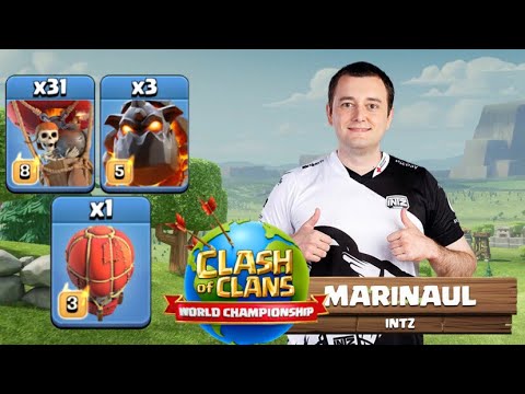 TH12 SUI HERO LAVALOON Attack Strategy by MARINAUL from INTZ – Clash of Clans World Championship by Clash with Eric – OneHive