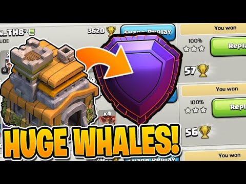 These HUGE WHALES are Helping the TH7 PUSH TO LEGENDS! – Clash of Clans by Clash Bashing!!