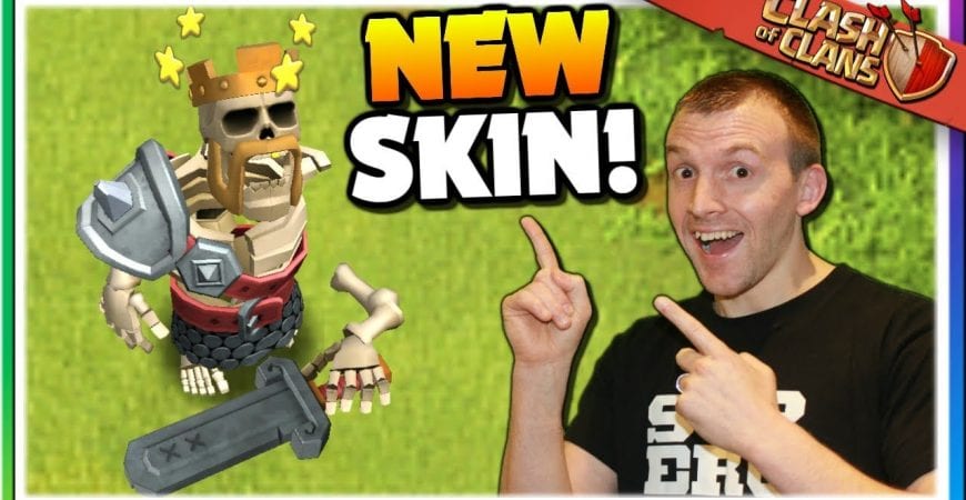 The Barbarian King is a SKELETON! New Hero Skin Gameplay – October Season Pass | Clash of Clans by Judo Sloth Gaming