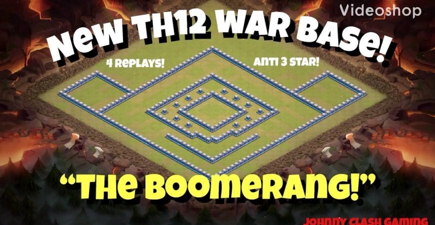 Best New TH12 War Base with 4 replays! | Anti 3 Star! | Clash of Clans 2019 by Johnny Clash Gaming