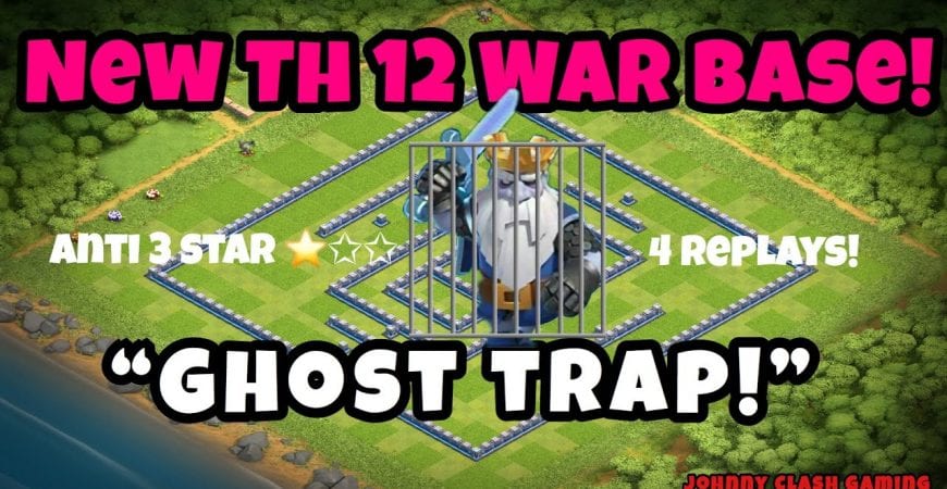 Best New Th 12 War Base with 4 replays! Anti-Royal Ghost| Clash of Clans 2019 by Johnny Clash Gaming