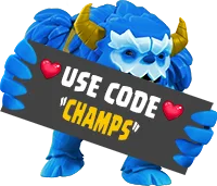 Gebruik code => CHAMPS