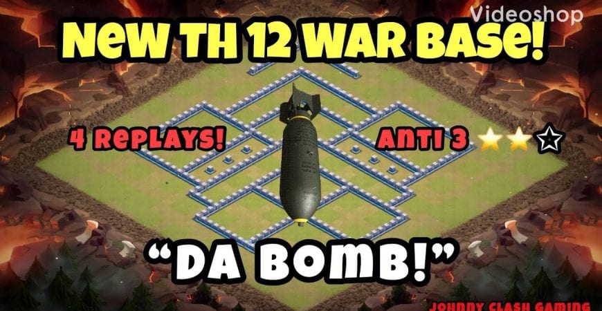 New TH 12 War Base with 4 Replays | Anti-3 Star | Clash of Clans 2019 by Johnny Clash Gaming