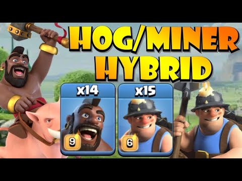 HOGS? MINERS? HOW ABOUT BOTH!! TH12 Hog Miner HYBRID Attack Strategy – Best TH12 Attack Strategies by Clash with Eric – OneHive