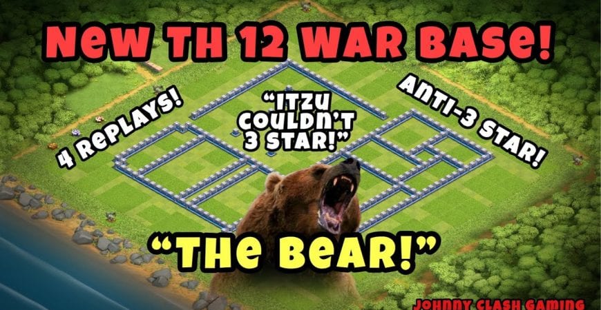 Best New TH 12 War Base with 4 Replays! | Anti-3 Star! | Clash of Clans 2019! by Johnny Clash Gaming